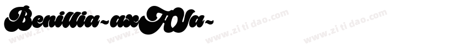 Benillia-axAVa字体转换