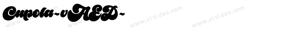 Cupola-vAED字体转换