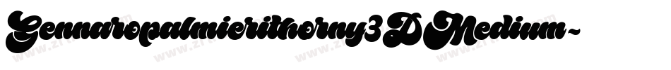 Gennaropalmierithorny3DMedium-86VA字体转换