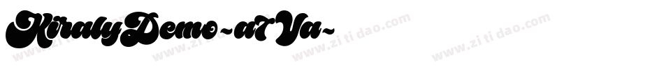 KiralyDemo-a7Va字体转换