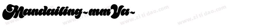 Mandailing-mmVa字体转换