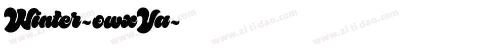 Winter-owxVa字体转换