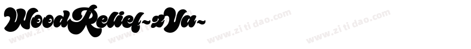 WoodRelief-zVa字体转换