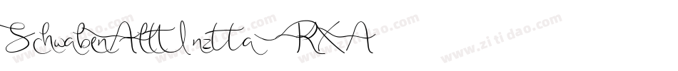 SchwabenAltUnz1a-8RXA字体转换