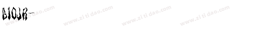 B10jr字体转换