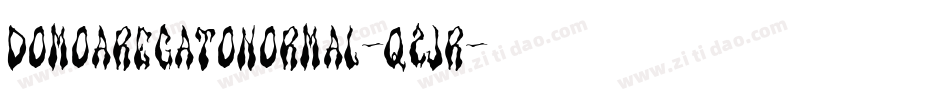DomoaregatoNormal-q2Jr字体转换