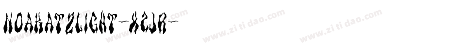 NoakatzLight-x2Jr字体转换