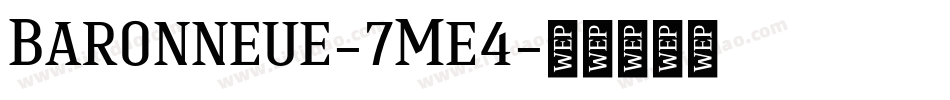 Baronneue-7Me4字体转换