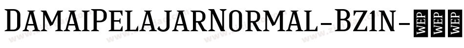 DamaiPelajarNormal-Bz1n字体转换