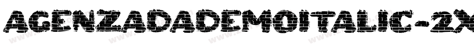 AgenzadaDemoItalic-2xYe字体转换