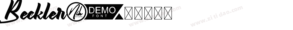 Beckler字体转换