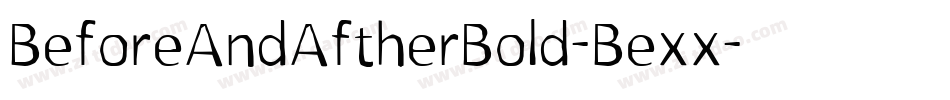 BeforeAndAftherBold-Bexx字体转换