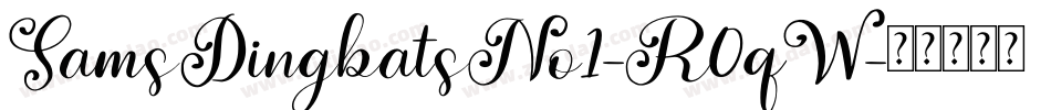 SamsDingbatsNo1-R0qW字体转换