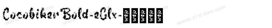 CocobikerBold-eGlx字体转换
