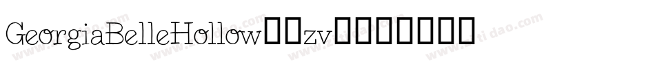 GeorgiaBelleHollow-8zv0字体转换
