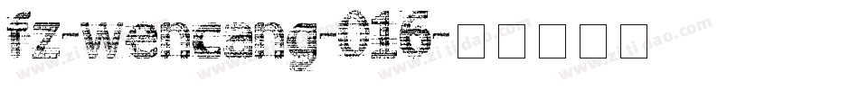 fz-wencang-016字体转换