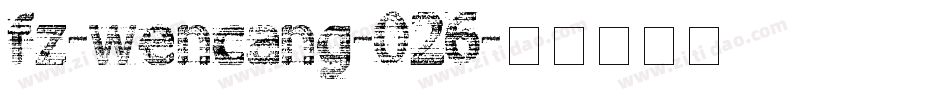 fz-wencang-026字体转换