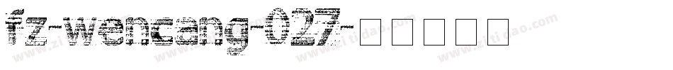 fz-wencang-027字体转换