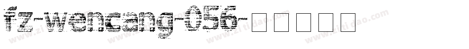 fz-wencang-056字体转换