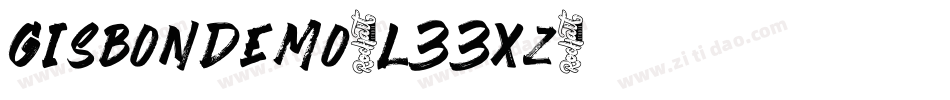 GisbonDemo-L33xZ字体转换