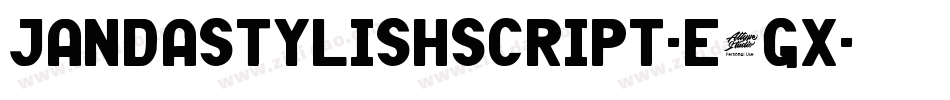 JandaStylishScript-e4Gx字体转换