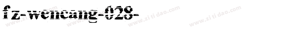 fz-wencang-028字体转换