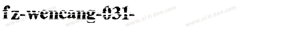 fz-wencang-031字体转换