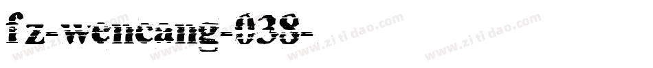 fz-wencang-038字体转换