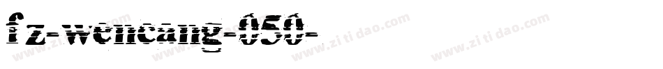 fz-wencang-050字体转换
