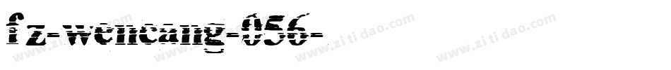 fz-wencang-056字体转换