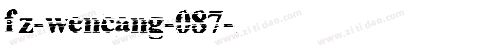 fz-wencang-087字体转换