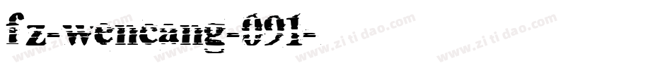 fz-wencang-091字体转换