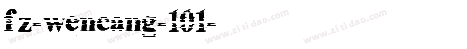 fz-wencang-101字体转换