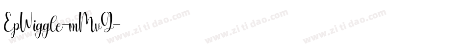 EpWiggle-mMvG字体转换