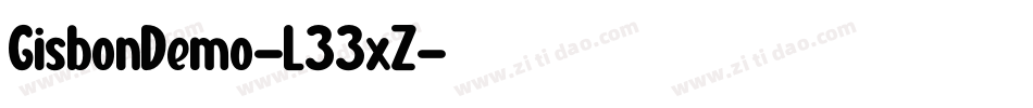 GisbonDemo-L33xZ字体转换