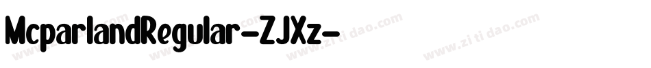 McparlandRegular-ZJXz字体转换