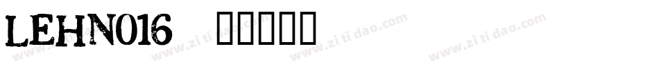 LEHN016字体转换