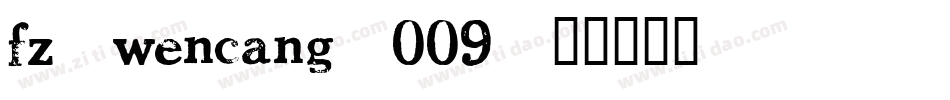 fz-wencang-009字体转换