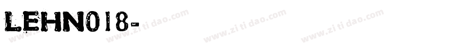 LEHN018字体转换