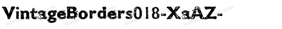 VintageBorders018-XaAZ字体转换