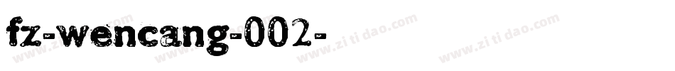 fz-wencang-002字体转换