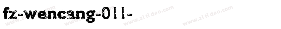 fz-wencang-011字体转换