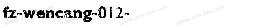 fz-wencang-012字体转换