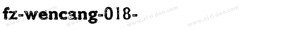 fz-wencang-018字体转换