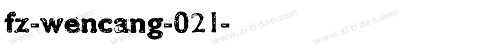 fz-wencang-021字体转换
