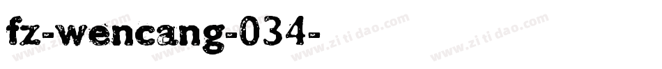 fz-wencang-034字体转换