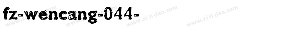 fz-wencang-044字体转换