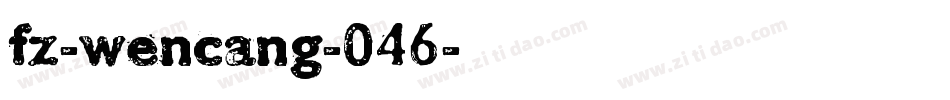 fz-wencang-046字体转换