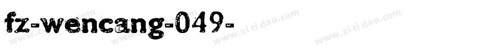 fz-wencang-049字体转换