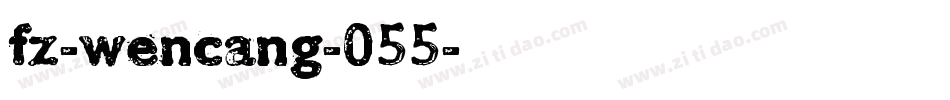 fz-wencang-055字体转换